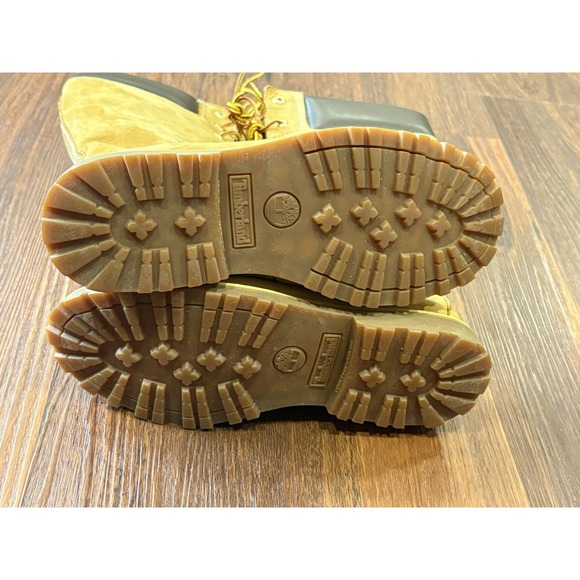 Timberland Tall Boots Girls Women's Size 4.5 Trail Wheat Nubuck Boots 83980 - Picture 11 of 13